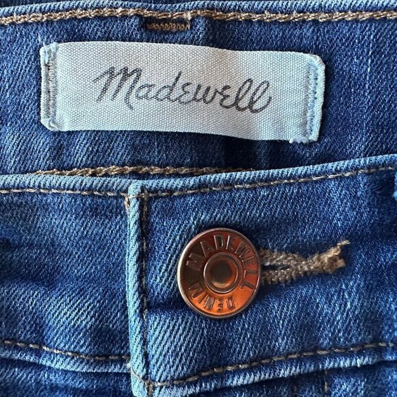 Madewell 10" High-Rise Skinny Distressed Denim Jeans Womens 26 - Picture 7 of 9